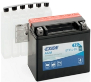 EXIDE ETX14BS Батарея аккумуляторная 12А/ч 200А универсальная полярн. болтовые мото клеммы