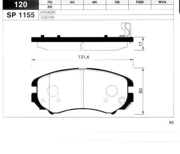 Sangsin brake SP1155